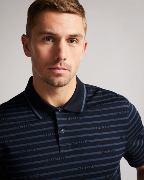 <P>Ss Logo Striped Polo</P>